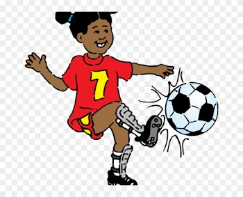 Soccer Clip Art Free Soccer Football Clipart Funny - Girls Playing Football Clipart