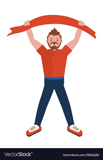 soccer fan man