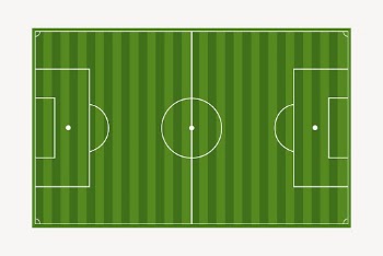 Soccer field sticker, sport illustration | Free Vector - rawpixel