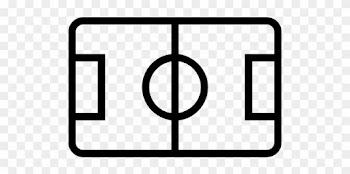 Soccer Field Top View Stroke Symbol Free Icon - Soccer Field Icon