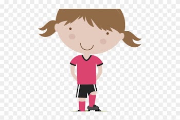 Soccer Girl Clipart - Clipart Football Soccer Player Png
