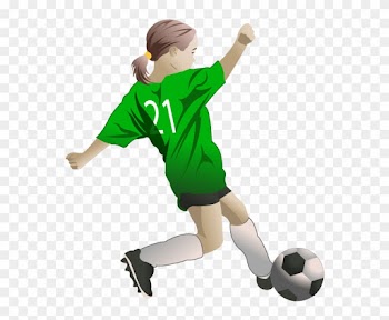 Soccer Girls Clipart - Girl Soccer Player Clipart
