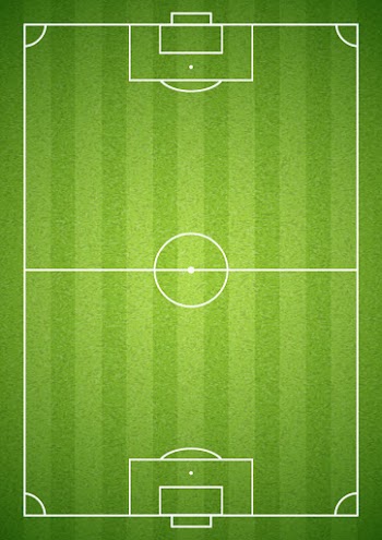 Soccer green field Free Vector