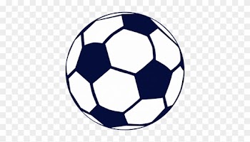 Soccer On Soccer Ball Clip Art And Award Certificates - Navy Blue Soccer Ball