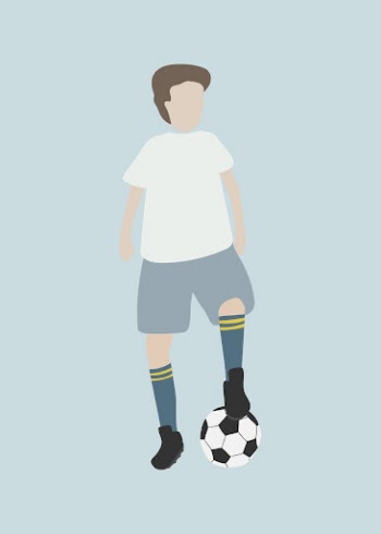 Soccer player clipart, sportsperson, occupation | Free Vector Illustration - rawpixel