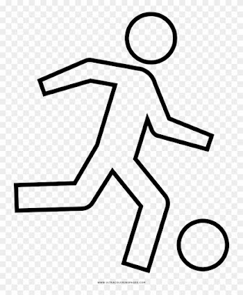 Soccer Player Coloring Page - Drawing