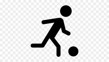 Soccer Player Running Behind The Ball Vector - Soccer Player Running Behind The Ball Vector