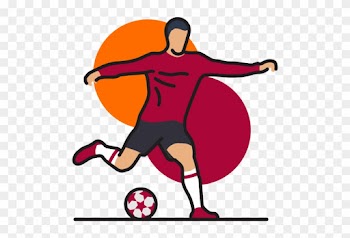Soccer Player Running With The Ball - Football