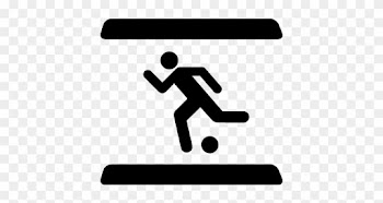 Soccer Player Running With The Ball Vector - Soccer Player Running With The Ball Vector