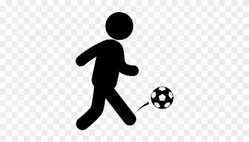 Soccer Player With Ball Vector - Soccer Icon