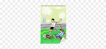 Soccer Players Cartoon - Drawing