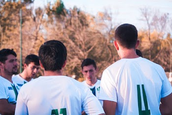 Soccer Players Standing Near Trees