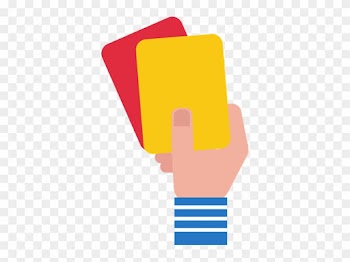 Soccer Referee Showing Yellow And Red Cards - Soccer Referee Showing Yellow And Red Cards