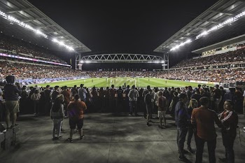 Soccer Stadium At Night