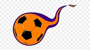 Soccerball Clipart Wallpapers Free - Purple And Orange Soccer Ball
