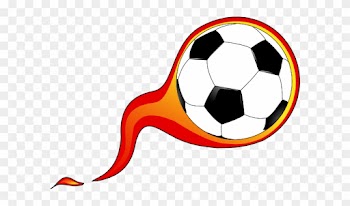 Soccerballflames Clip Art At Clker - Soccer Ball