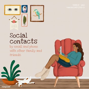 Social contacts with loved ones at home during coronavirus outbreak so.. | Free  vector - 2317498