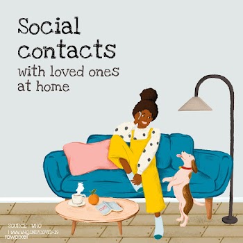 Social contacts with loved ones at home during coronavirus outbreak so.. | Free  vector - 2317504