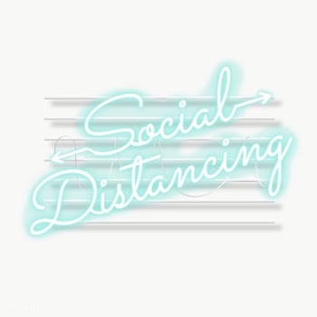 Social distancing during coronavirus pandemic neon sign transparent pn.. | Free  transparent png - 2305642