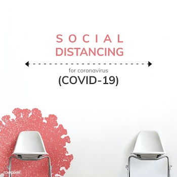 Social distancing during coronavirus pandemic social template vector | Free  vector - 2307516