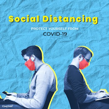 Social distancing to protect yourself and others from COVID-19 | Free  illustration - 2316597