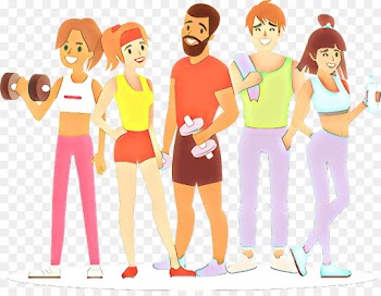 social group cartoon people youth animated cartoon