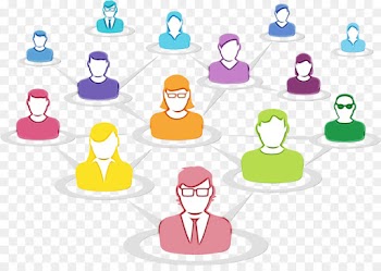social group people clip art line
