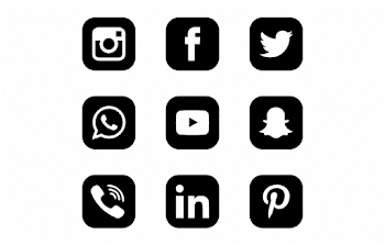 Social Media 31 Icons - Black Social Media Icon Png - social media ...