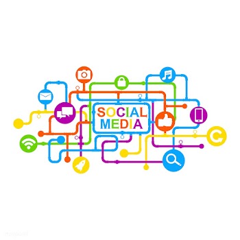 Social media background communication | Free stock vector - 397769