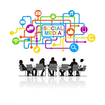 Social media business meeting | Free stock vector - 394085