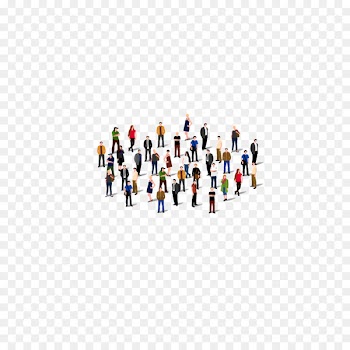 Social media Business Research Company - A sea of people cartoon 