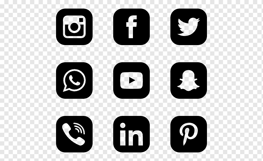Social media Computer Icons, social icons, text, logo, monochrome png