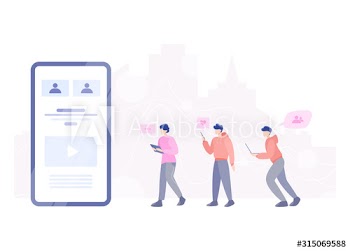 Social media concept