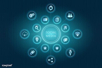 Social media concept icons | Free stock vector - 593031