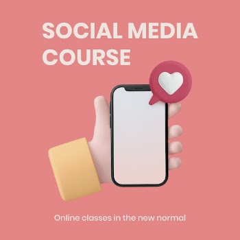 Social media course template, 3D | Free Vector Template - rawpixel