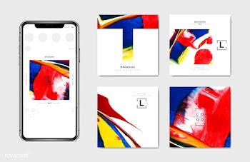 Social media design templates | Free stock vector - 575300
