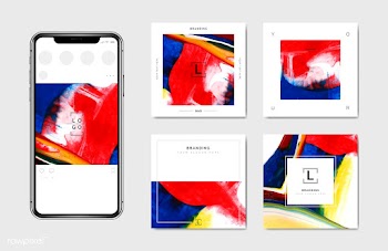 Social media design templates | Free stock vector - 575315