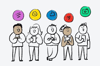Social media doodle vector online users… | Free stock illustration | High Resolution graphic