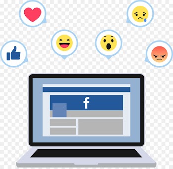 Social media Facebook F8 Social network advertising Like button - Vector hand-painted laptop 
