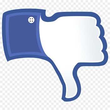 Social media Facebook Like button Thumb signal Blog - THUMBS DOWN 