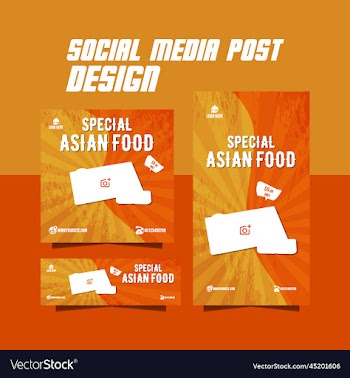 social media food post design