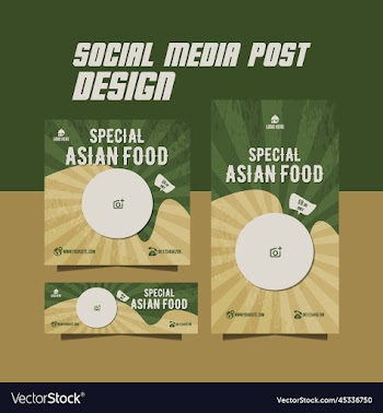 social media food post design