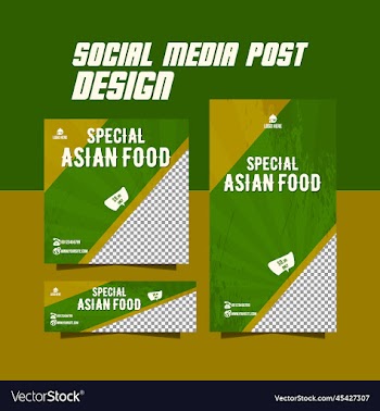 social media food post design