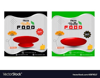 social media food template food discount poster