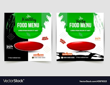 social media food template food discount poster