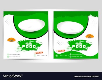 social media food template food discount poster