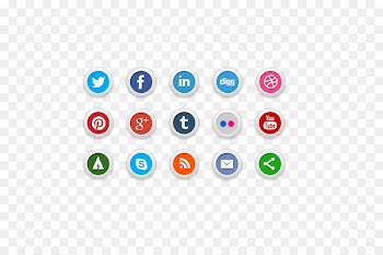 Social media Icon - Round Button 