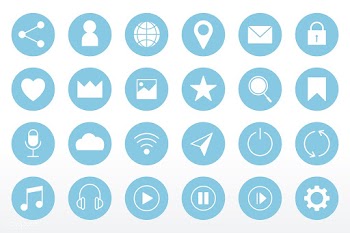 Social media icon set | Free stock vector - 586240