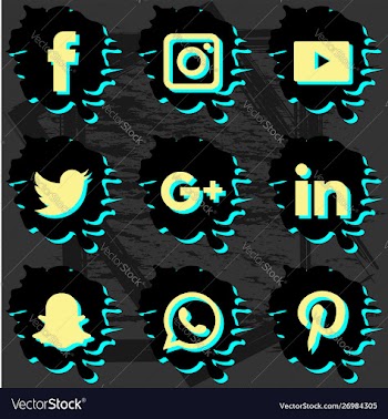 Social media icon vector image