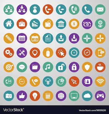 social media icons business icons